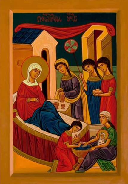 Natividade de Nossa Senhora (icone bizantino)